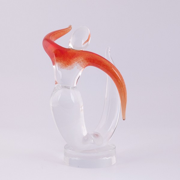 Glassculptuur Zeemeermin