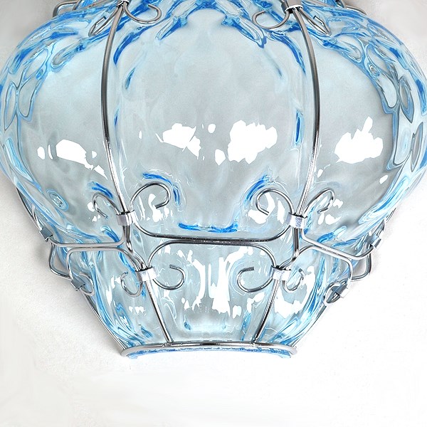 Detail Venetiaanse Wandlamp Bellezza Aquamarijn