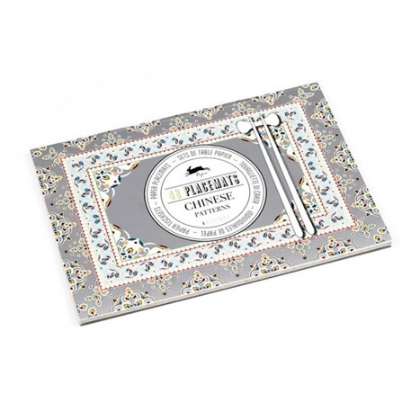 Placemat Blok Chinese Patterns