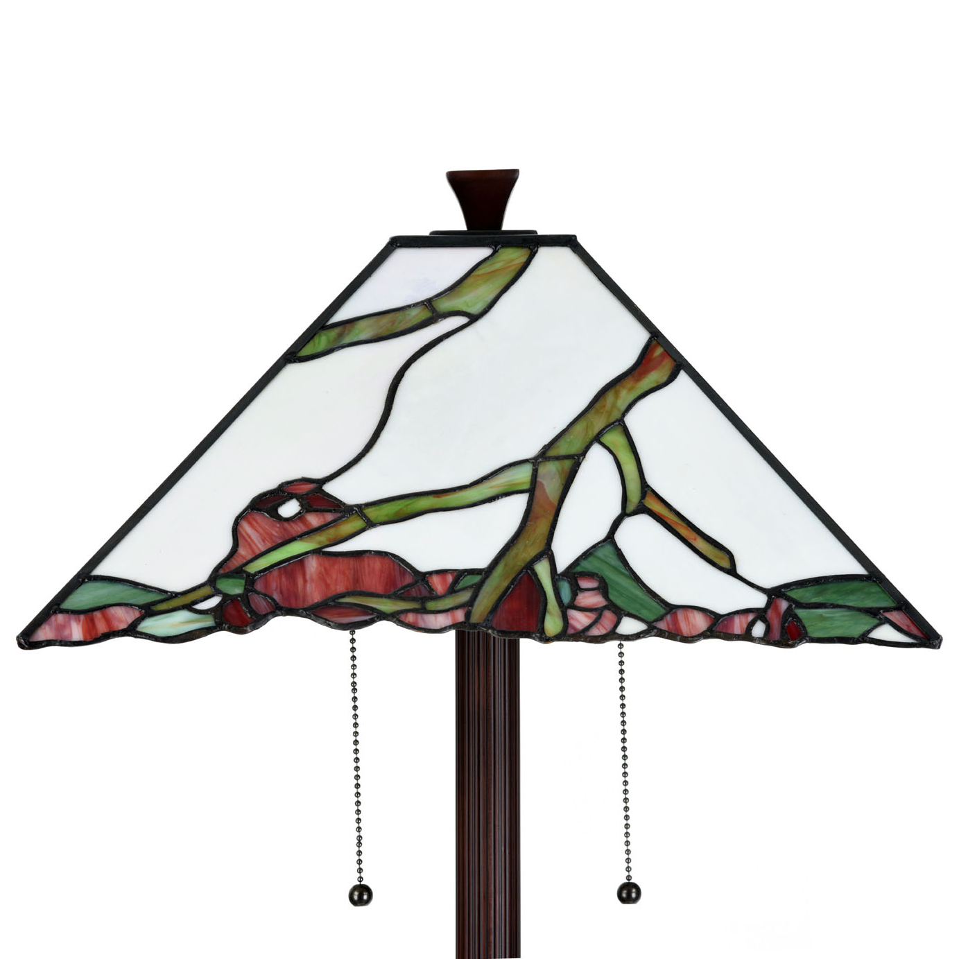 Detail Tiffany Vloerlamp Exotic Maple