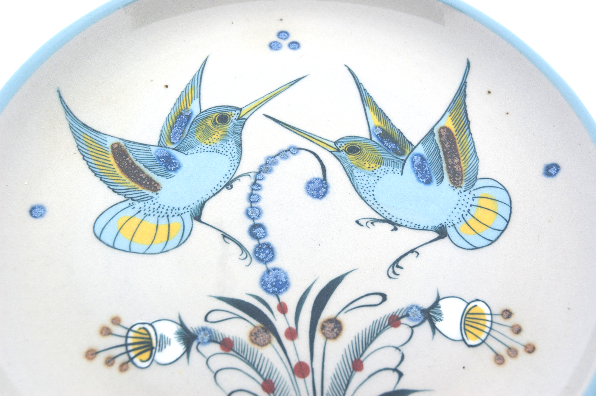 Detail Schaal Vogels Keramiek