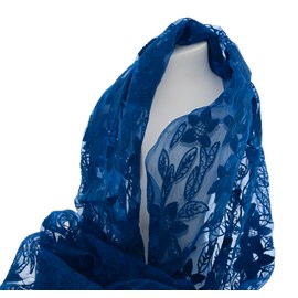 Sjaal Blauwe Zijde