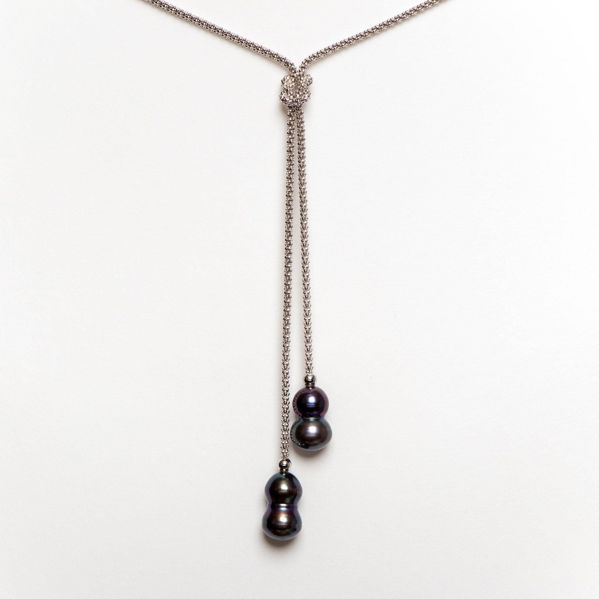 Collier Vervlochten Donker Grijs