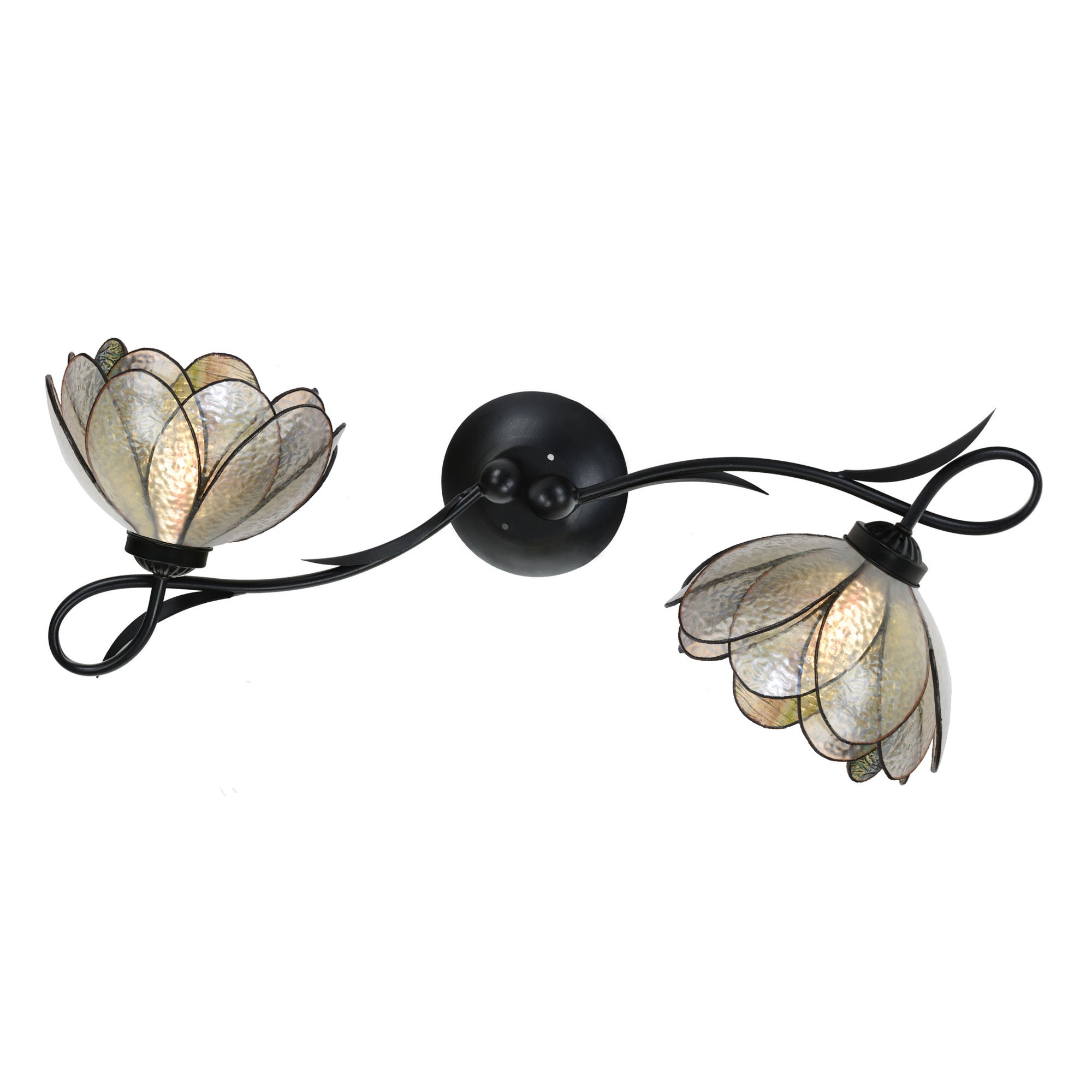 Tiffany Wandlamp / Plafonnière Lovely Sparkling Pioenroos 2