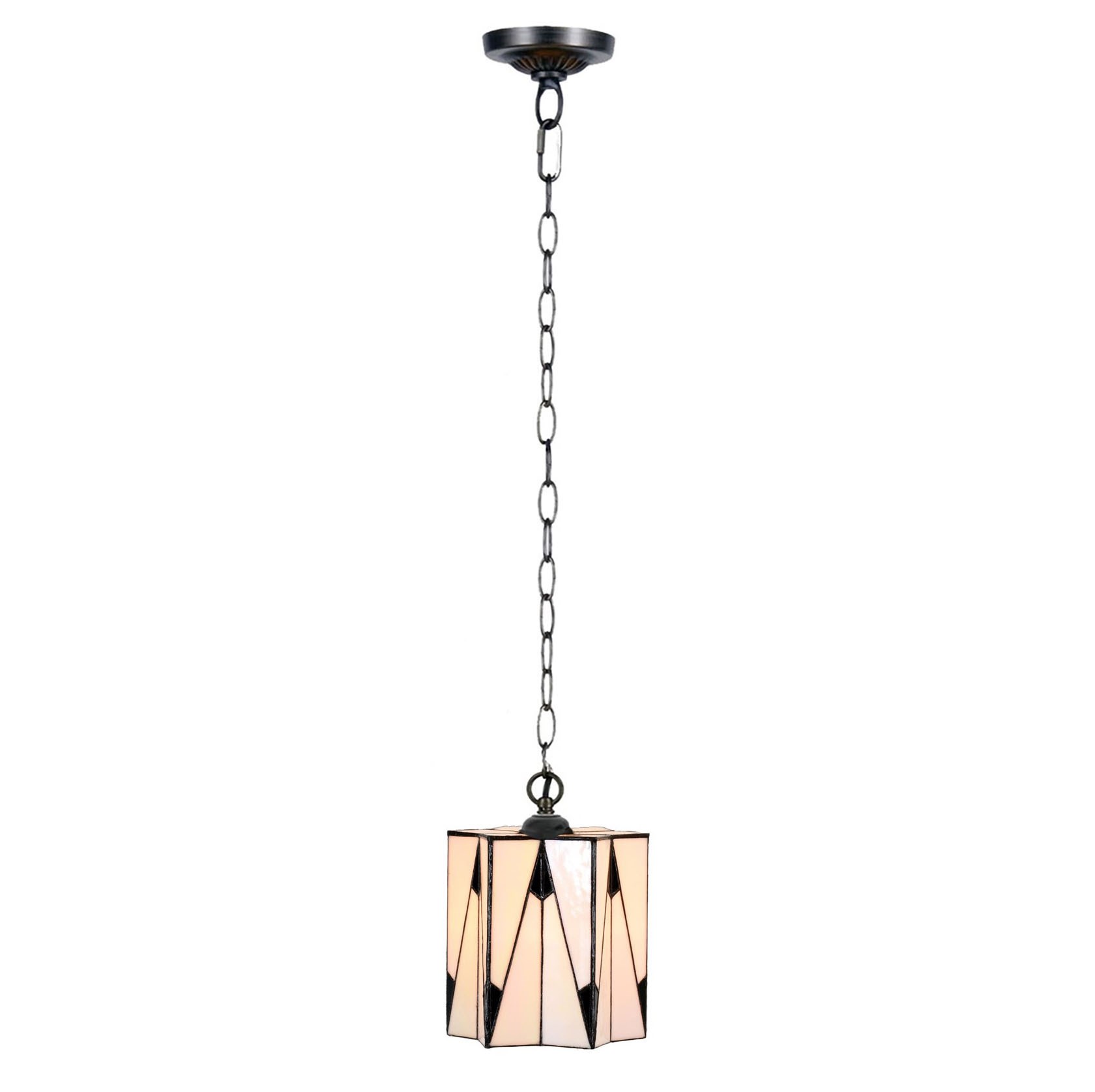 Tiffany Hanglamp aan ketting French Art Deco
