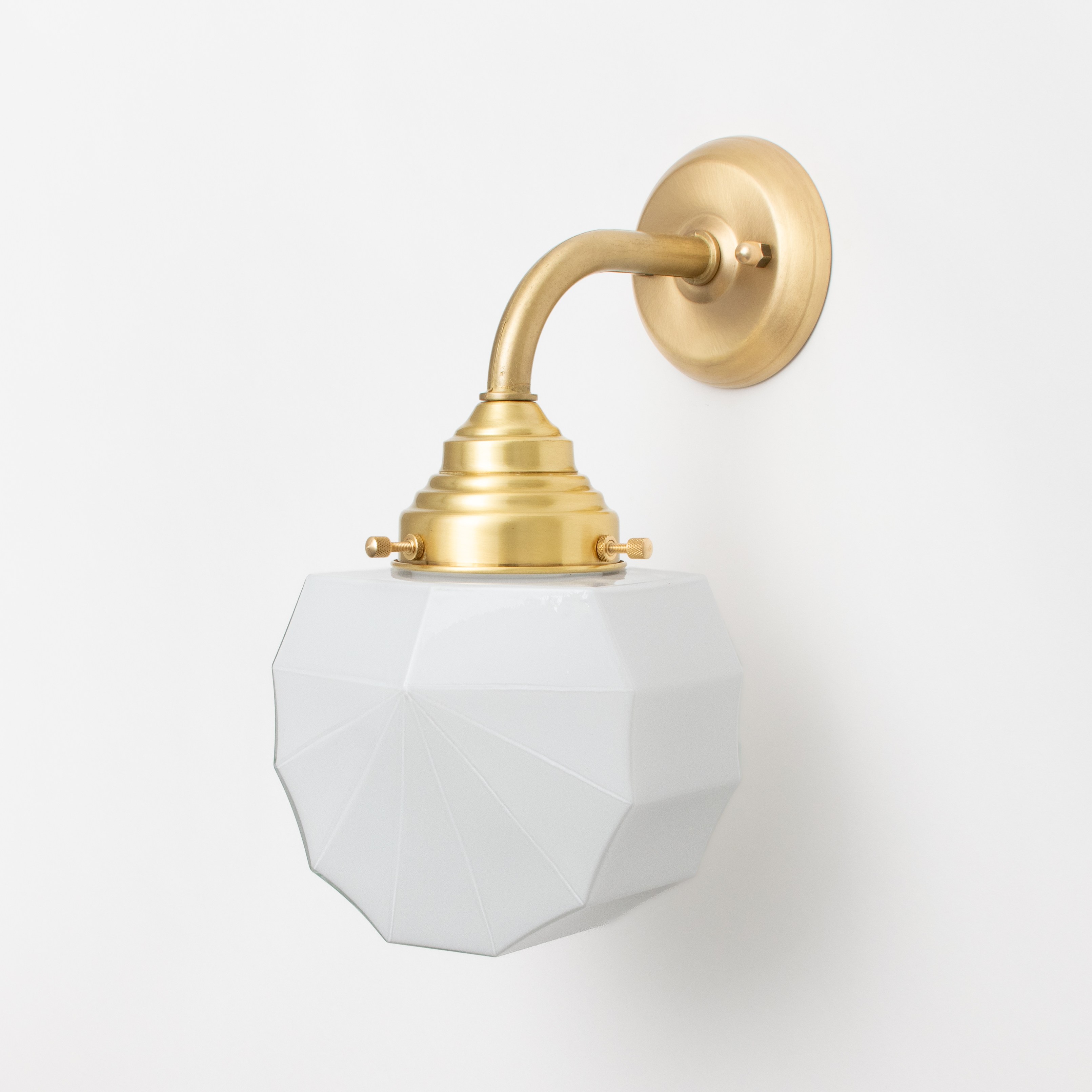 Wandlamp Johanna Curve Messing