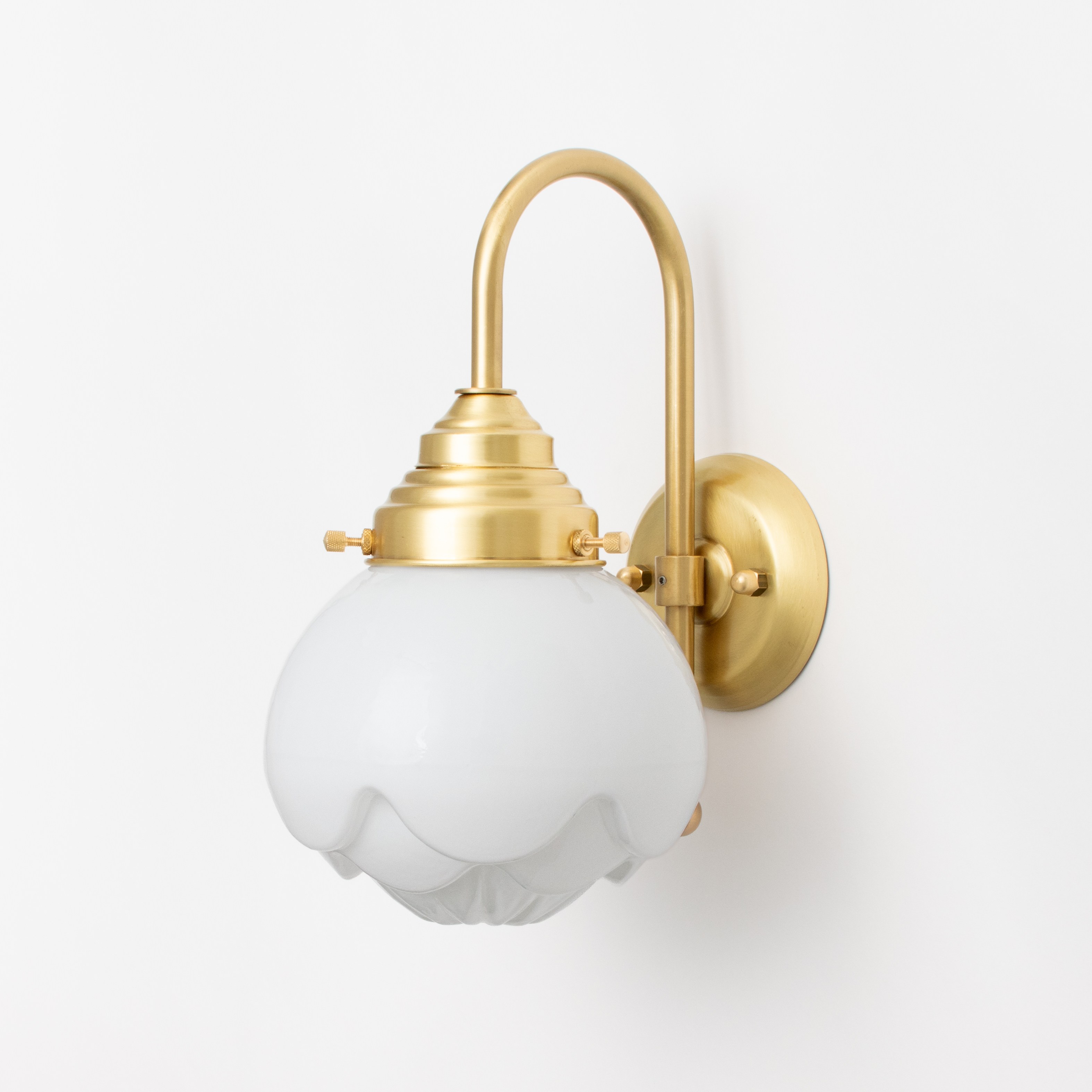 Wandlamp Paeonia Meander Messing