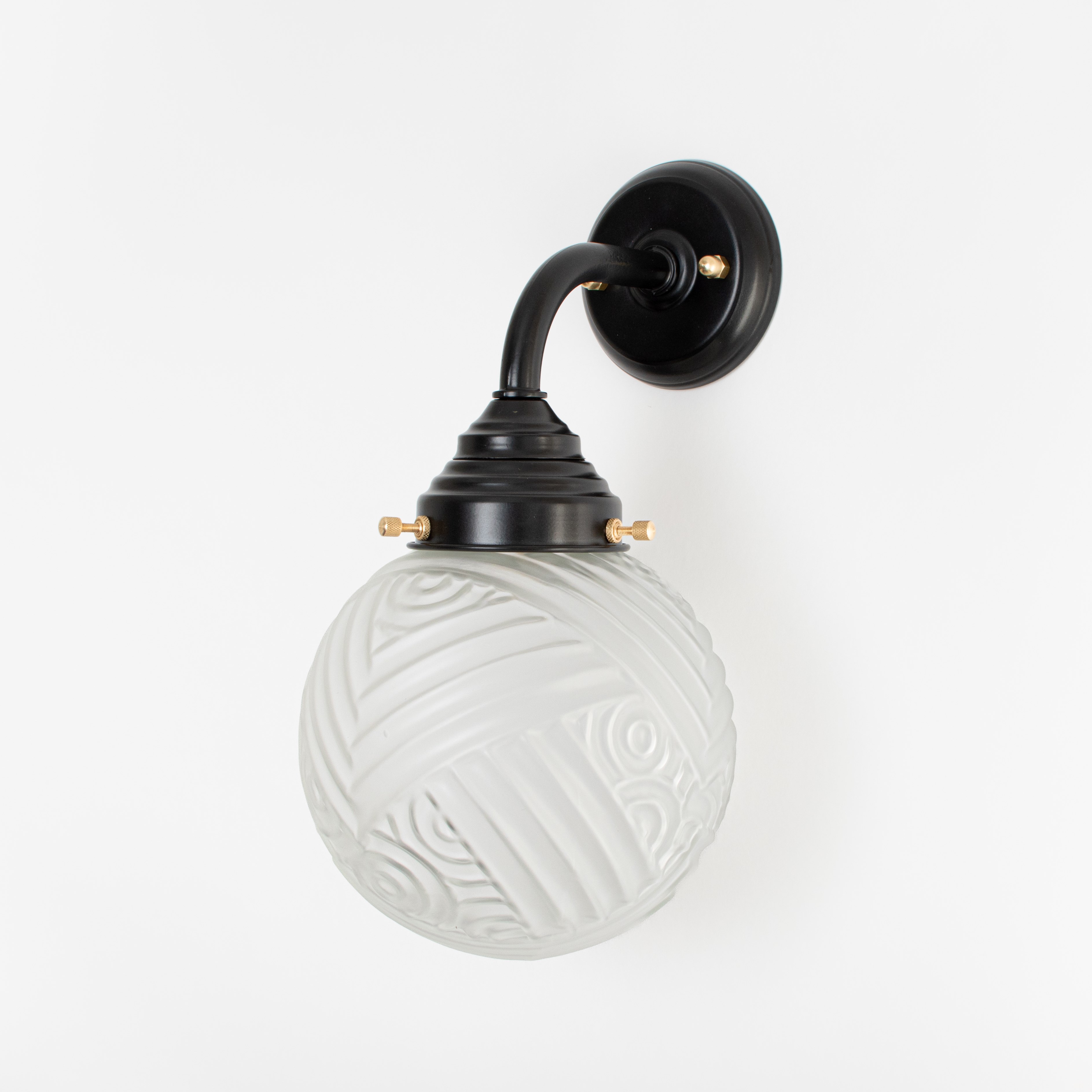 Buitenlamp - Wandlamp Nouveau Romance Curve Zwart