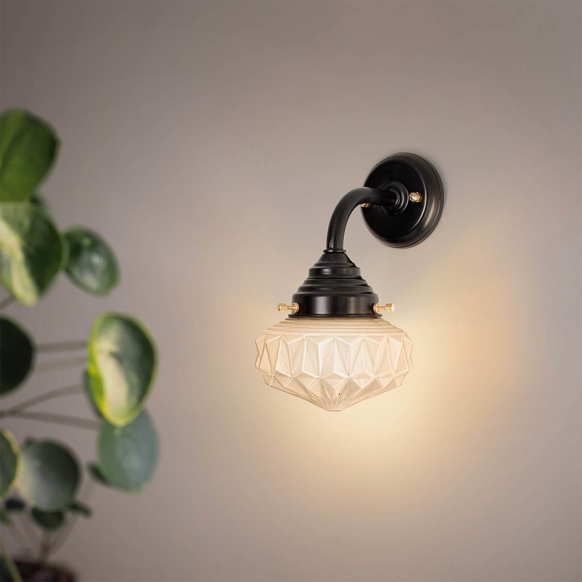 Buitenlamp - Wandlamp Eternal Star Curve Zwart