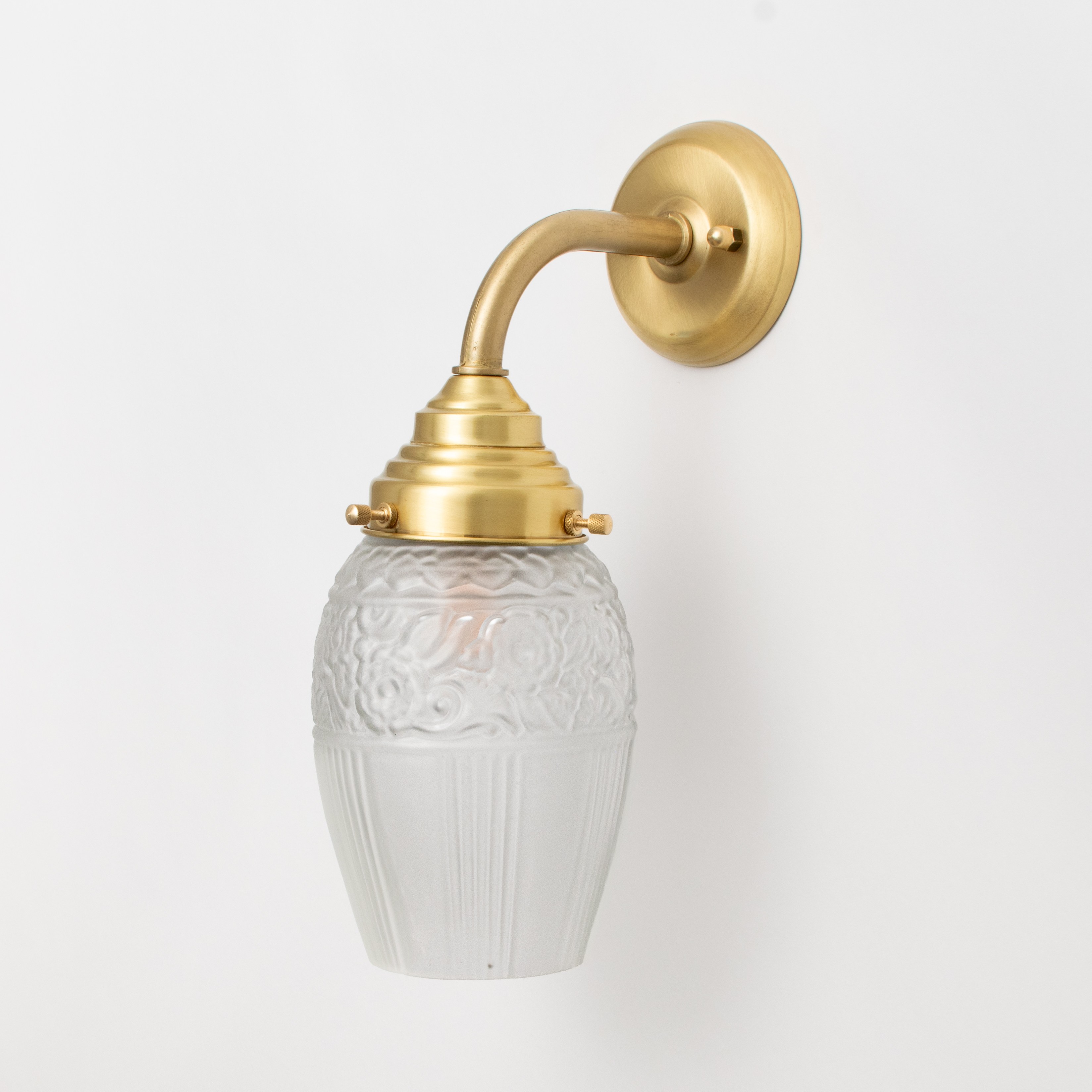 Wandlamp Flower Yard Curve Messing