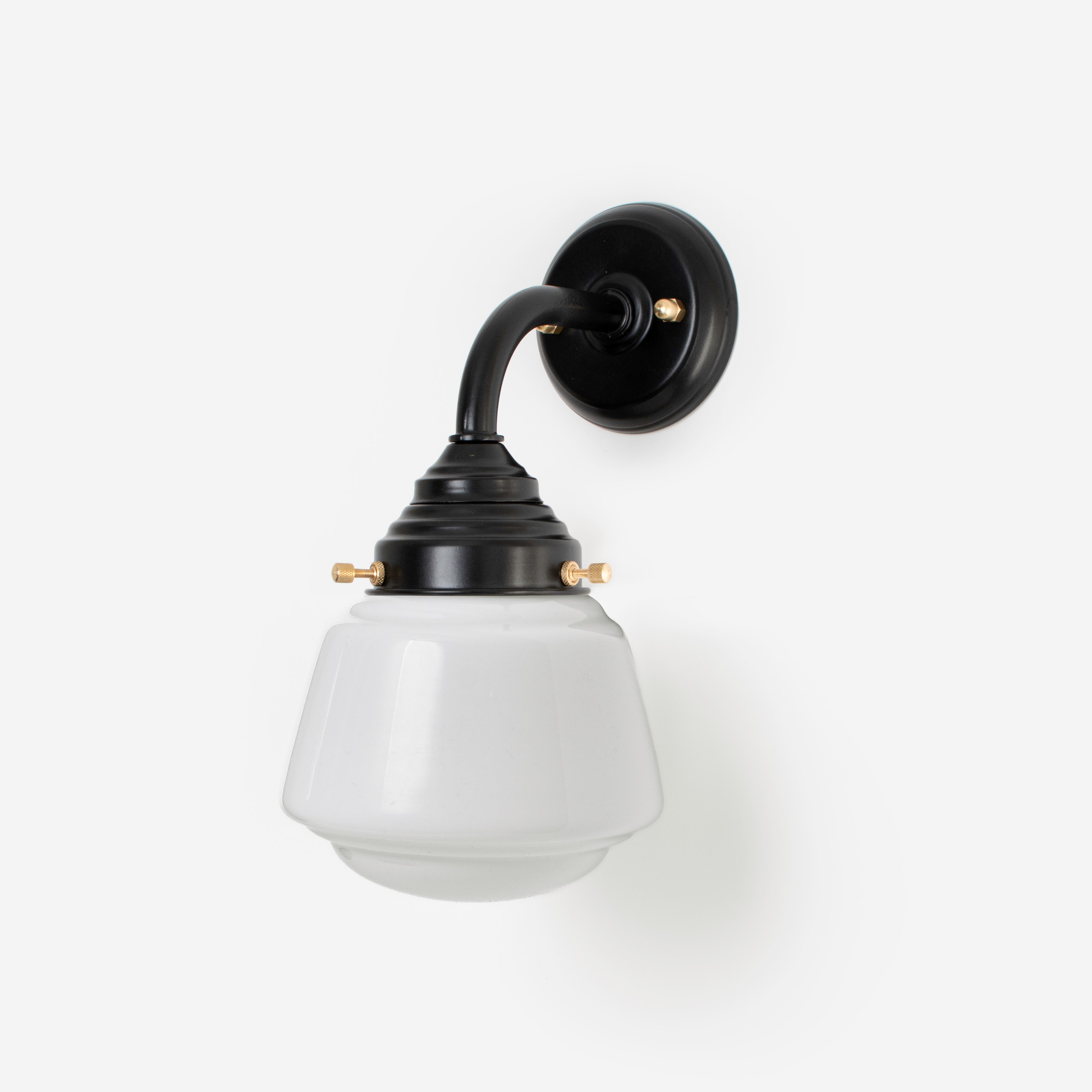 Buitenlamp - Wandlamp High Button Curve Zwart