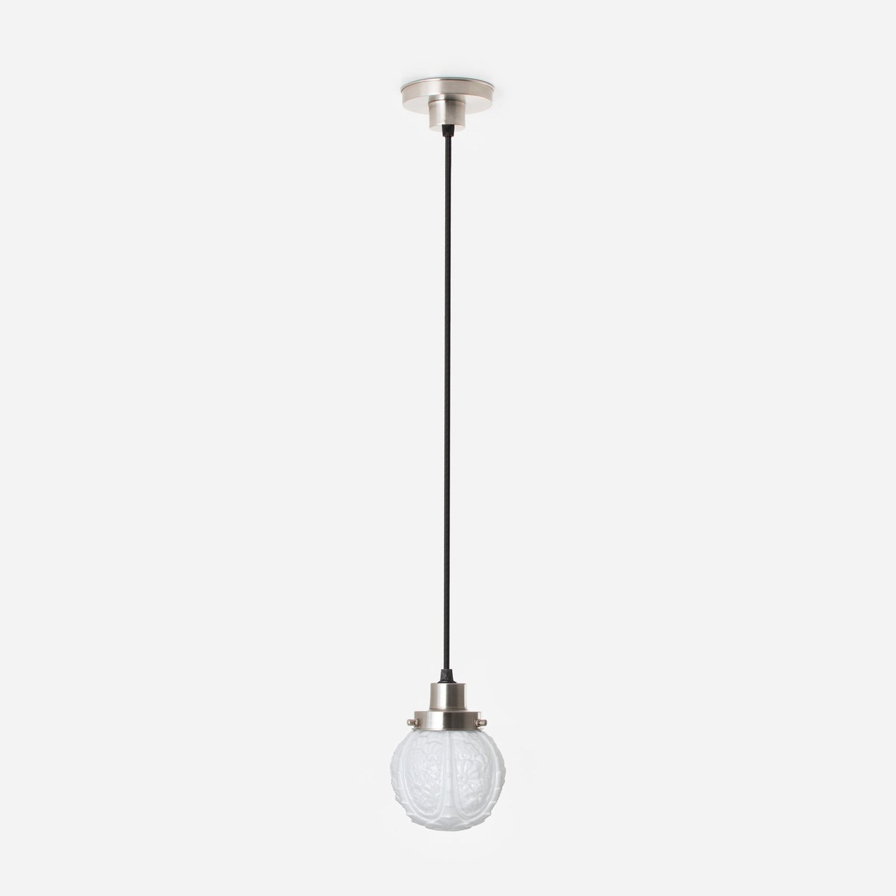 Hanglamp aan snoer Guimard Flower 20's Matnikkel