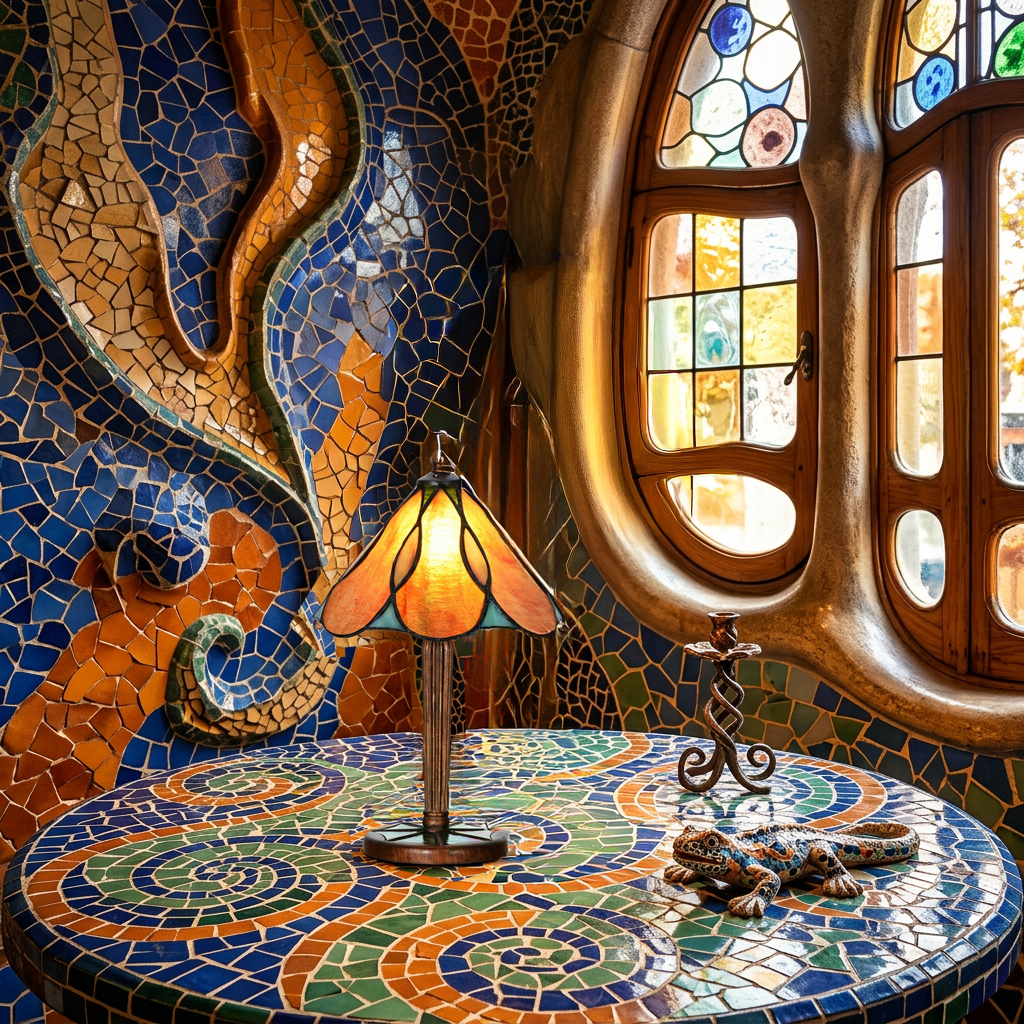 Tiffany Tafellamp Gaudi