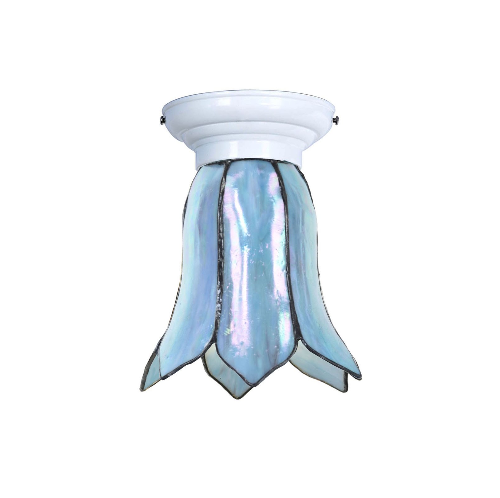 Tiffany Plafonnière wit met Gentian Blue 