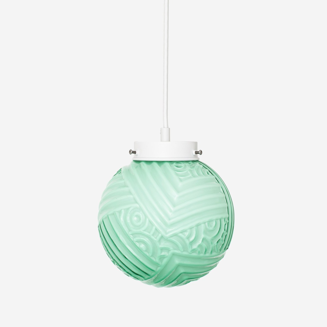 Hanglamp aan snoer Nouveau Romance Mint Retro