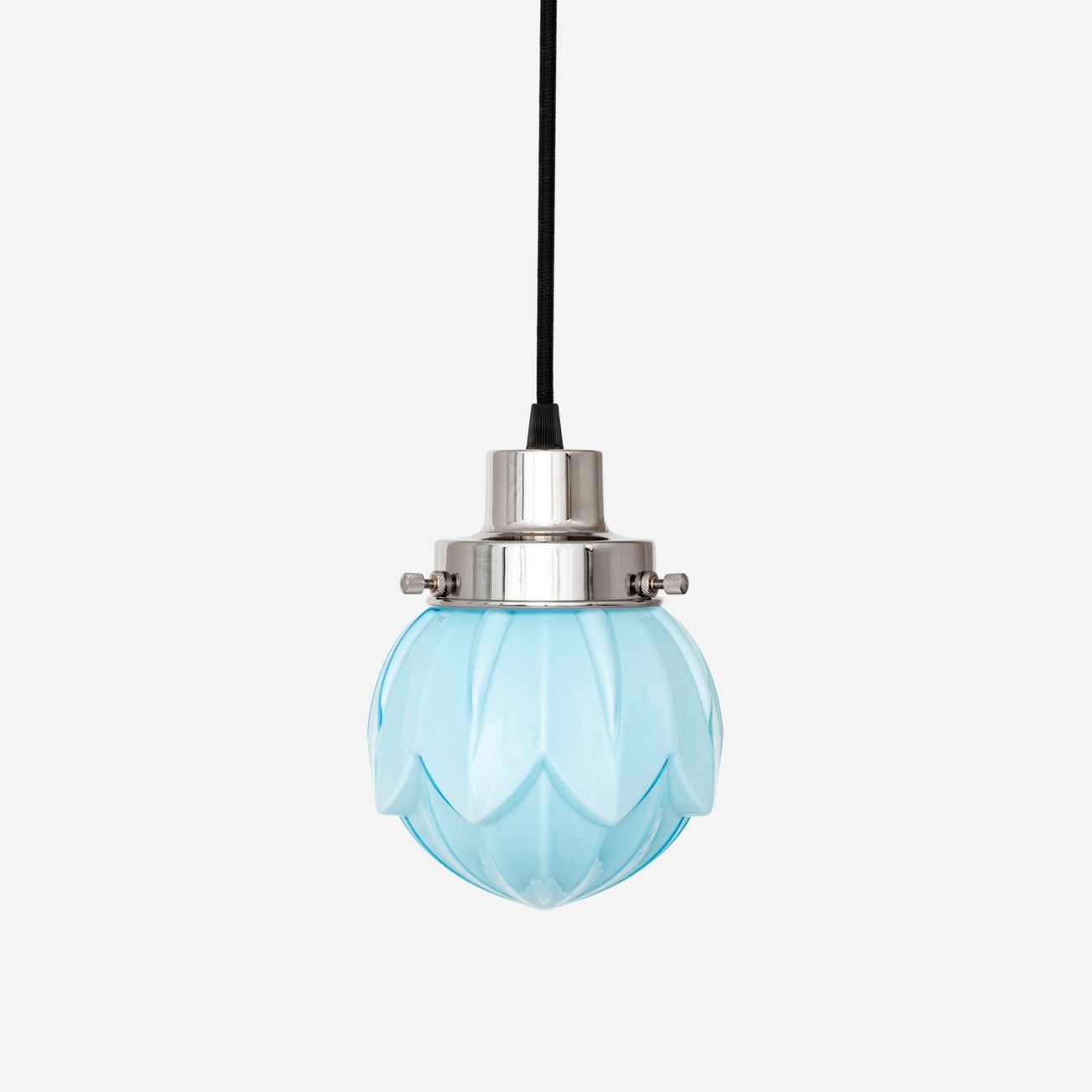 Hanglamp aan snoer Lotus Misty 20's Nikkel
