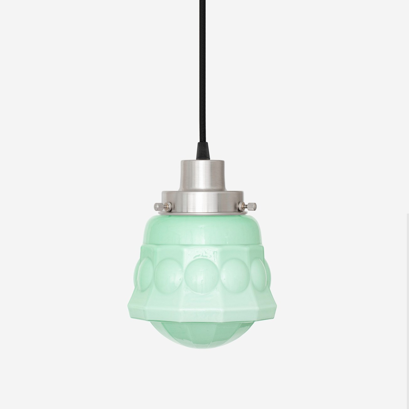 Hanglamp aan snoer Weimar Mint 20's Matnikkel