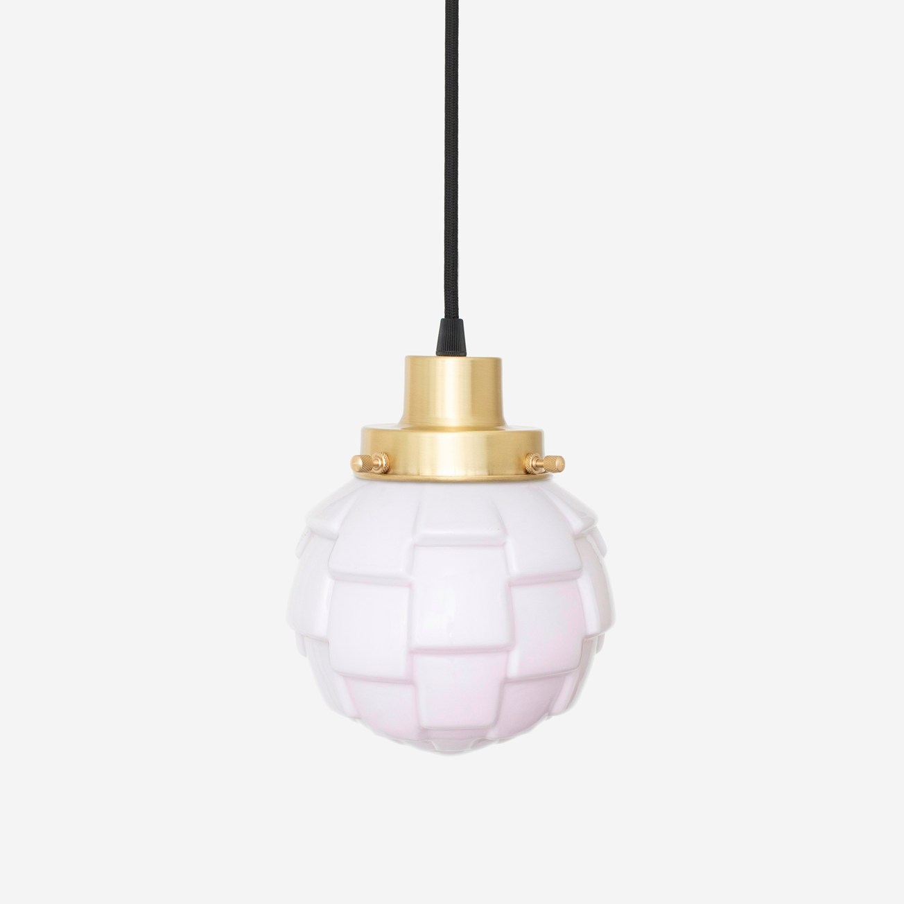 Hanglamp aan snoer Bretagne Blush 20's Messing