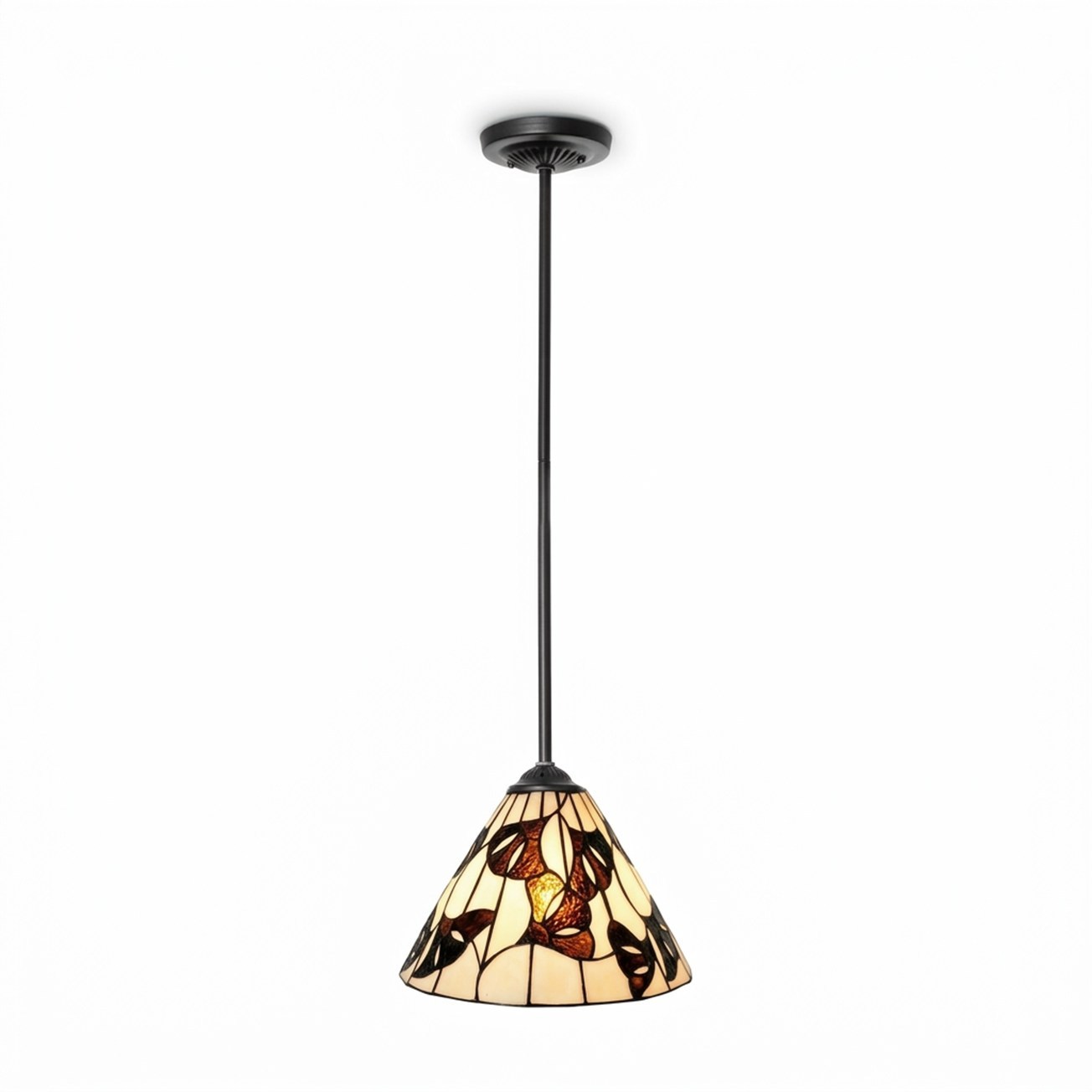 Tiffany Hanglamp Ginkgo Leaf pendant rond