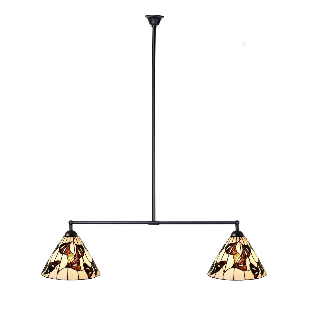 Tiffany T-lamp 2 lichts Ginkgo Leaf