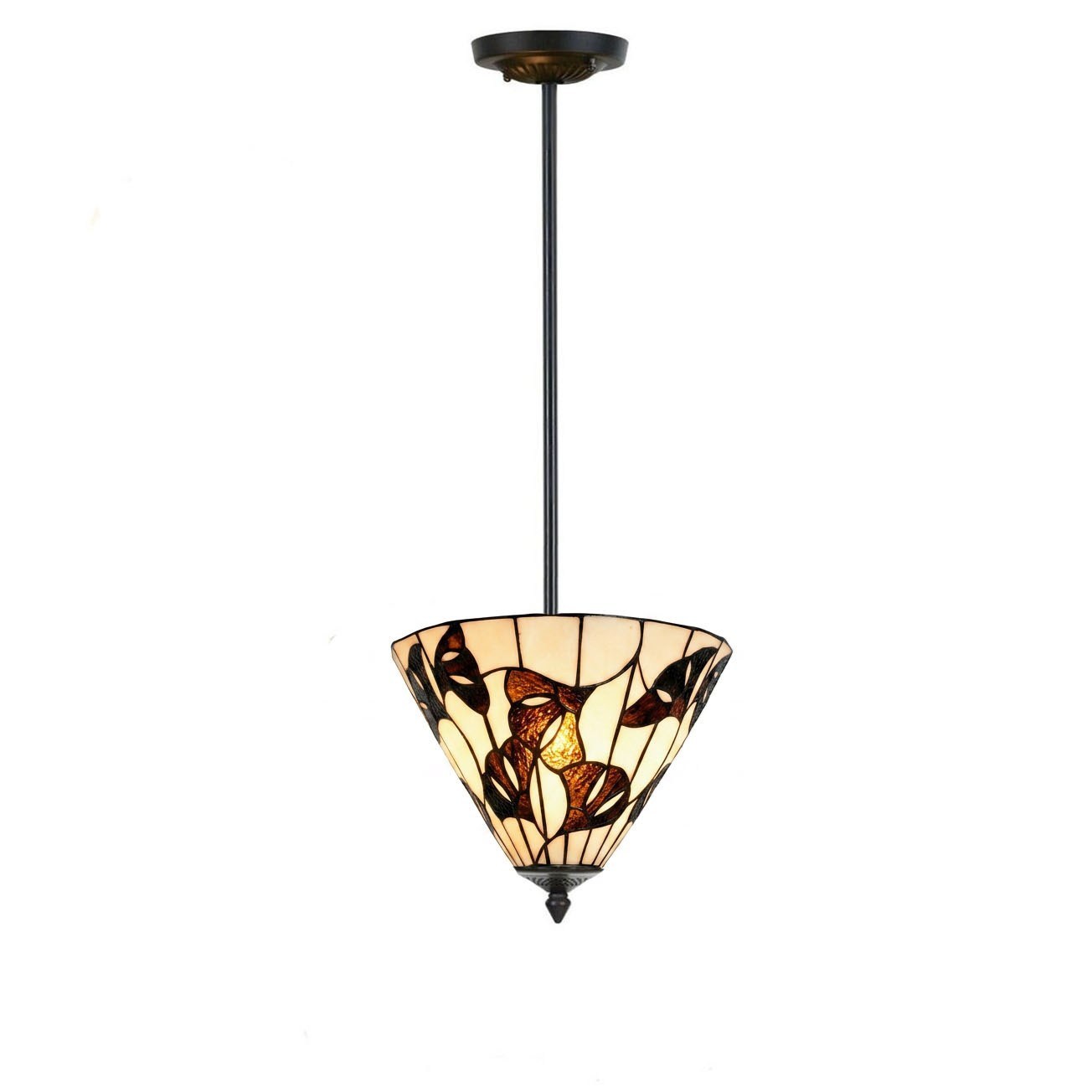 Tiffany Up-light Hanglamp Ginkgo Leaf