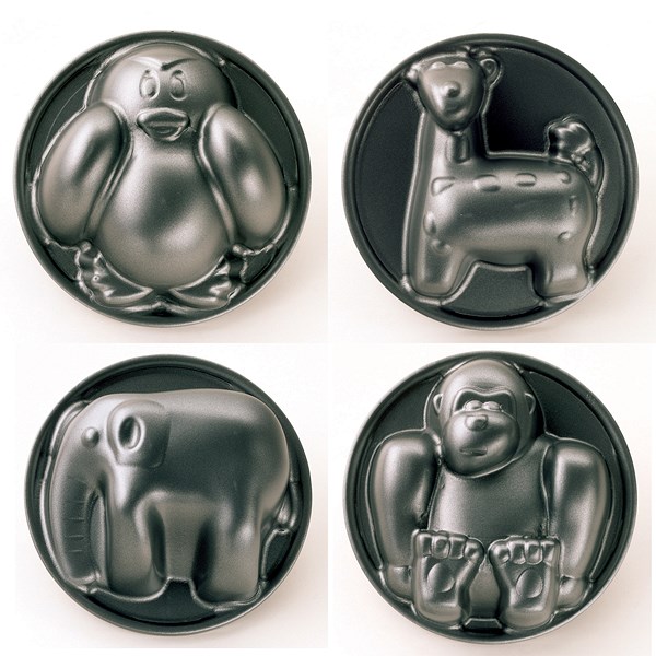 Set van 4 Bakvormen Dieren