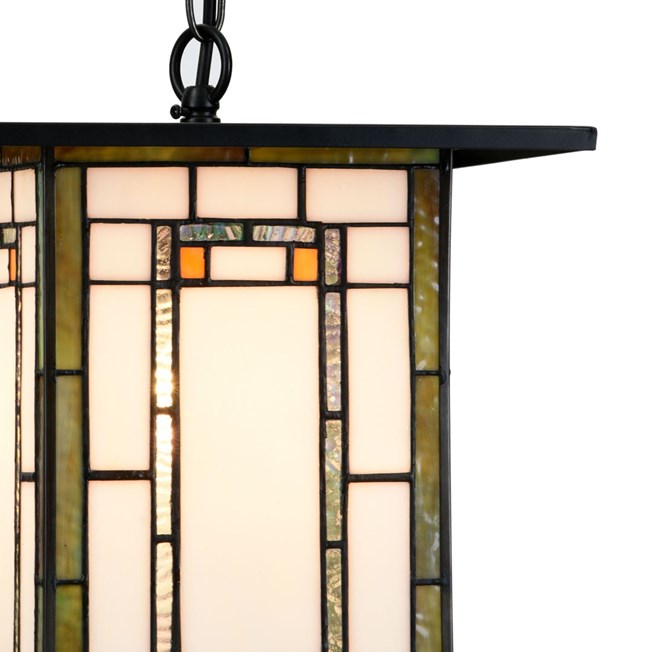 Tiffany Hanglamp Frank Lloyd Wright Oranje Detail