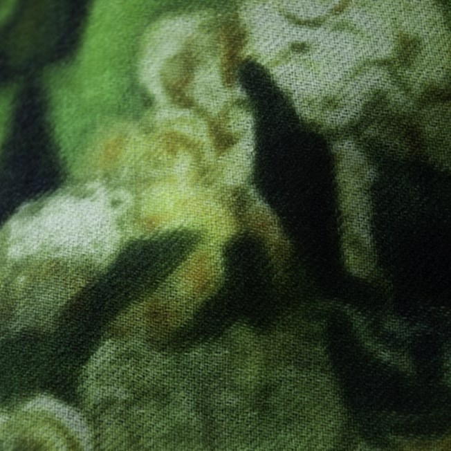 Sjaal Van Gogh 'Witte Bloemen in Groen'