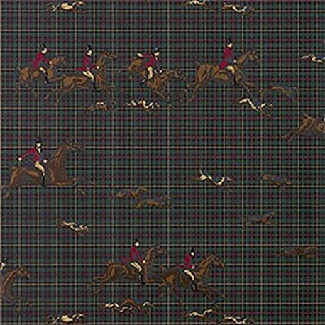 Behang Tally-Ho in zwart