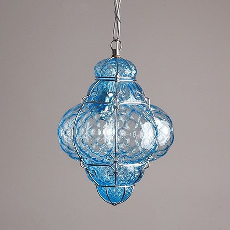 Venetiaanse Hanglamp Aquamarijn