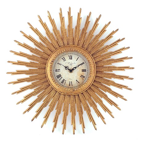 Wandklok Zonnekoning